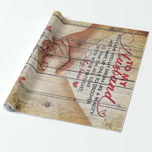 Papier Cadeau À mon mari présent   Nouveau Décor  