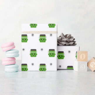 PAPIER CADEAU À MOTIF DE TÊTE DE FRANKENSTEIN MIGN