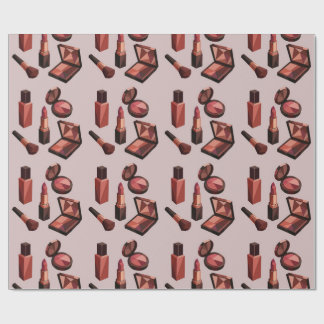 Papier cadeau à motif rouge à lèvres chic