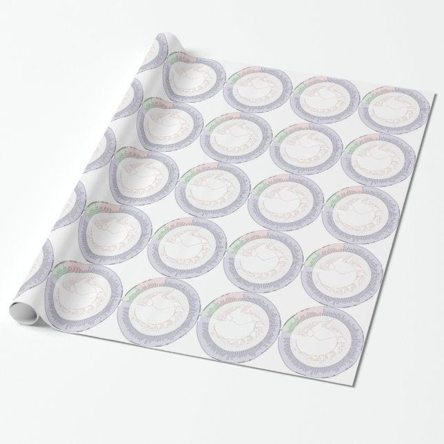 Papier Cadeau A phylogenetic tree of life Chart (Déroulé)