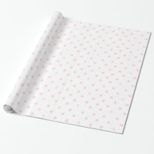 Papier cadeau à pois rose