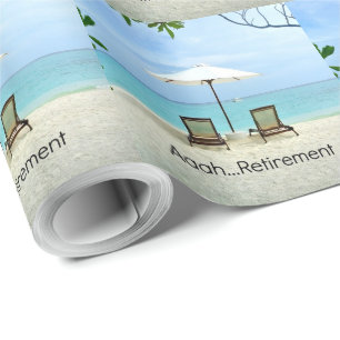Papier Cadeau Aaah... retraite, conception populaire,