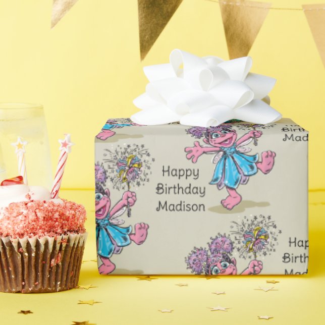 Papier Cadeau Abby Cadabby Rétro Art (Fête d'anniversaire)
