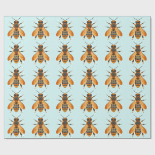 Papier Cadeau Abeille de style antique - Inspiré Vintage