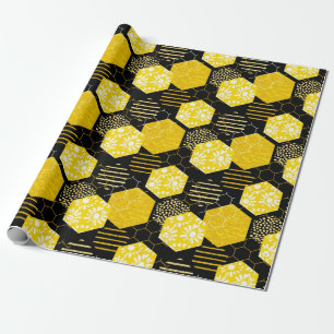 Papier Cadeau Abeilles de miel ! Papier d'emballage