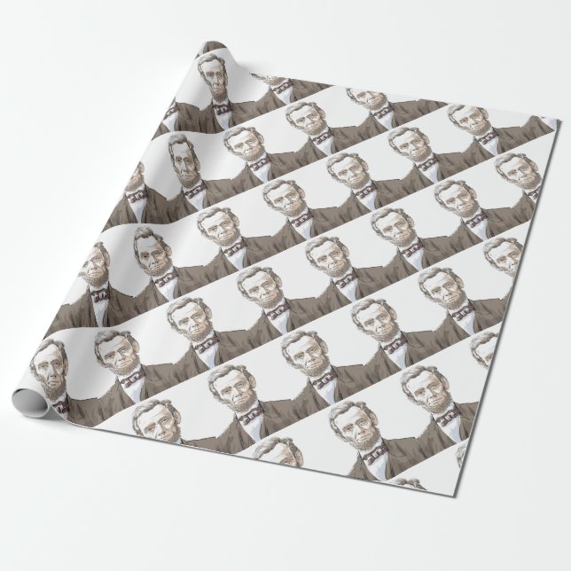 Papier Cadeau Abraham Lincoln (Déroulé)
