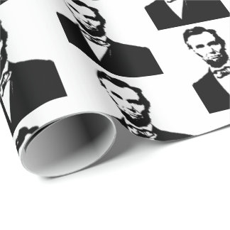 Papier Cadeau Abraham Lincoln Président États-Unis