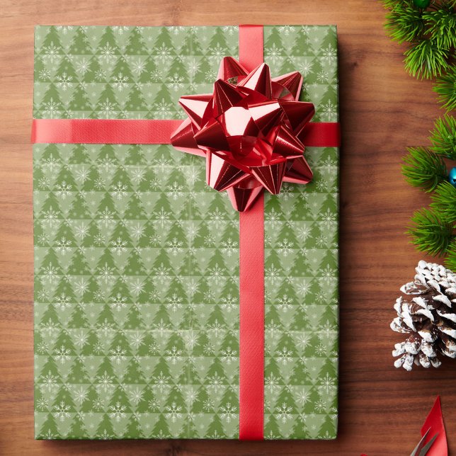 Papier Cadeau Abri Motif de Noël doux Enveloppement Pa (Créateur téléchargé)