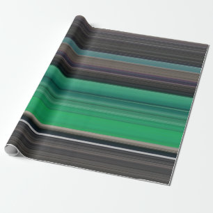 Papier Cadeau Abstrait #1 : Vert et gris
