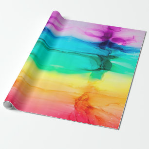 Papier Cadeau Abstrait arc-en-ciel coloré arrière - plan, papi
