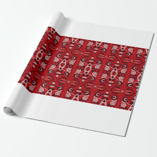 Papier Cadeau Abstrait Ethnique vintage Motif sans couture. tend