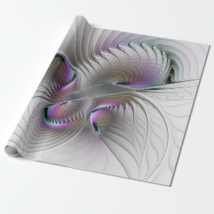 Papier Cadeau Abstrait moderne Shy Imaginaire Figure Fractal Art