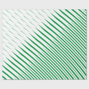 Papier Cadeau Abstrait Vert Blanc Tropical Leaf Motif Art