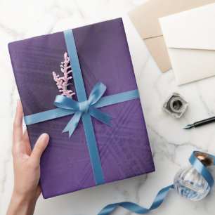 Papier Cadeau Acceptation   Motif Boho violet écectique