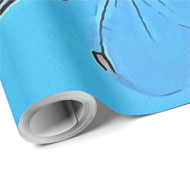 Papier Cadeau Accrochez-Vous À La libellule Artistique Contre Le (Coin rond)