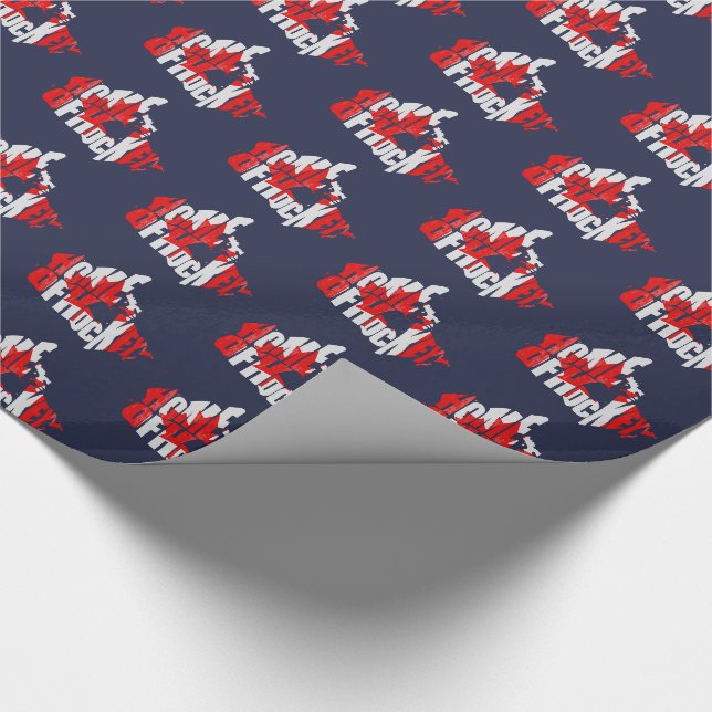 Papier Cadeau Accueil du Canada Carte de hockey Enveloppe cadeau (Coin)