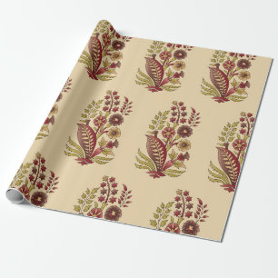 Papier Cadeau acstract motif mughal bund motif arrière - plan de