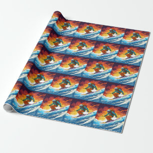 Papier Cadeau Action de ski