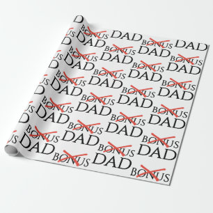 Papier Cadeau Adoption Beau-père BONUS Papa Fête des Pères