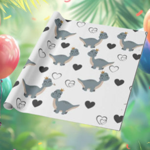 Papier Cadeau Adorable Boho Dinosaur Party