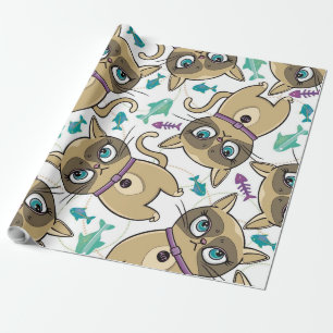 Papier Cadeau Adorable chat Kitty