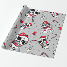 Adorable Panda Bonhomme de Neige Noël Vacances Jol