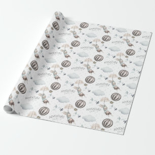 Papier Cadeau Adventure Await Bunny Wrapping Papier