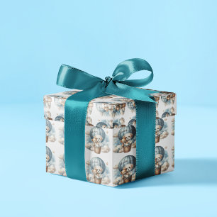 Papier Cadeau Adventure Await Hot Air Baby shower