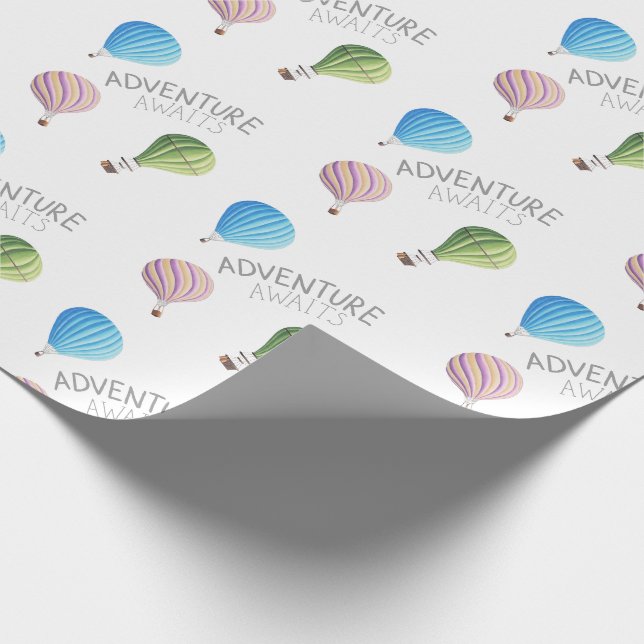 Papier Cadeau Adventure Await Wrapping Papier (Coin)