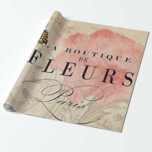 Papier Cadeau Affiche de Decoupage de papillon de boutique de La