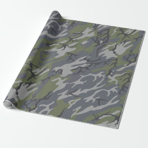 Papier Cadeau Affleurement patiné Camo