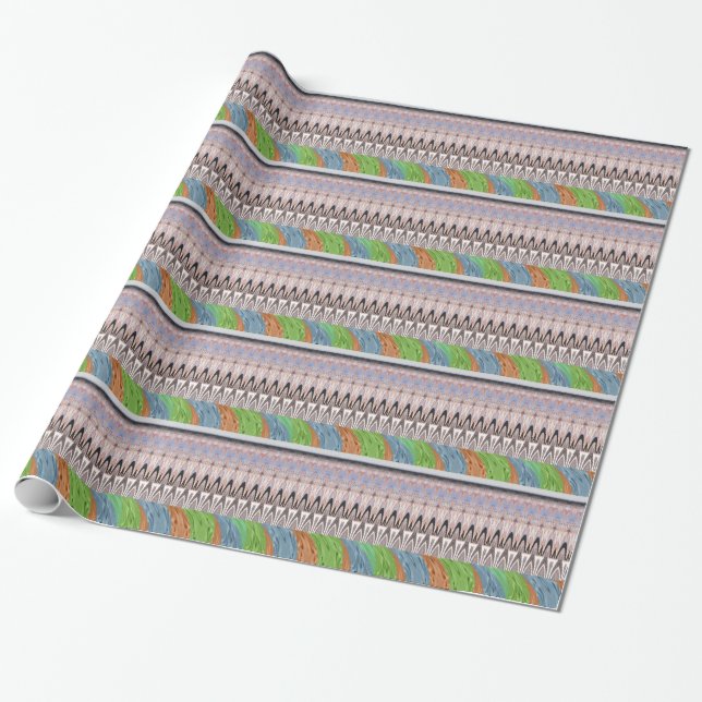 Papier Cadeau Africa Asia traditional (Déroulé)