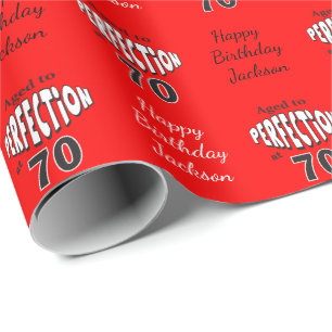Papier Cadeau Âgé à la perfection à 70