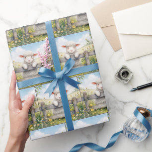 Papier Cadeau Agneau Migné À La Ferme