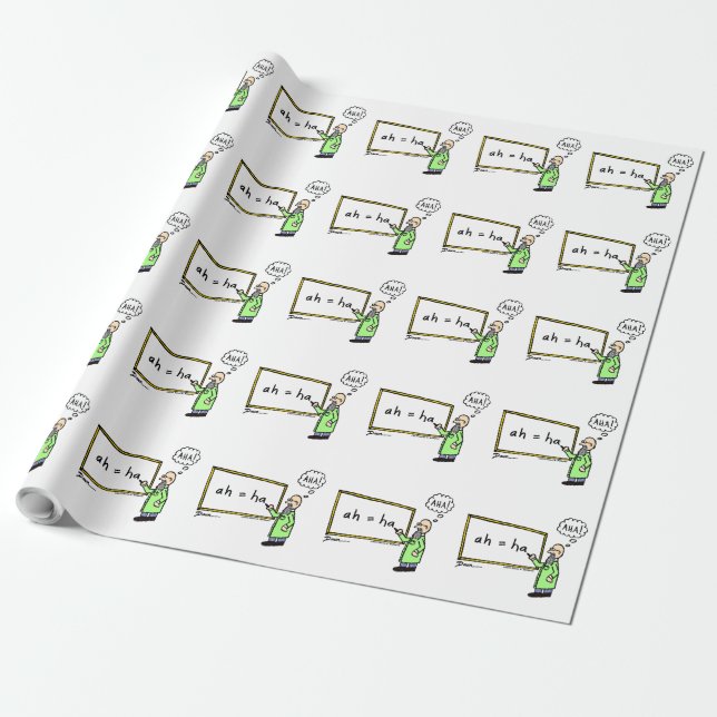 Papier Cadeau AHA ! Papier d'enveloppement de dessin (Déroulé)
