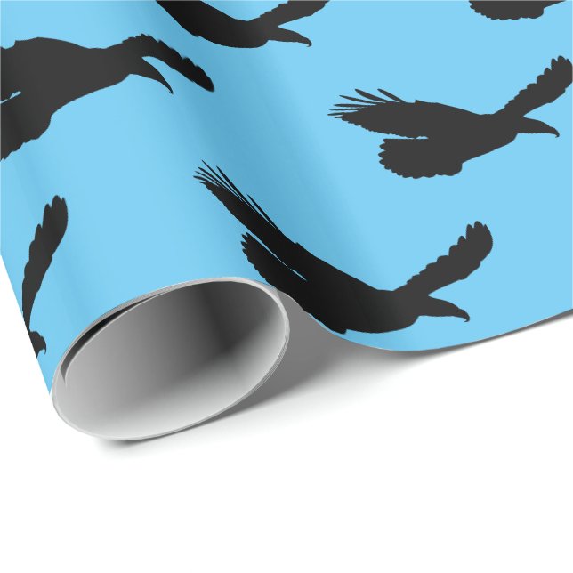Papier Cadeau Aigle - (Coin rond)