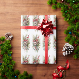 Papier Cadeau Aiguilles de pin d'Icy, Sprigs À feuillage persist