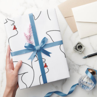 Papier Cadeau Ailes émergentes - Papier d'enveloppement de papil