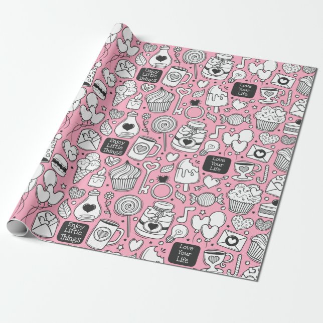 Papier Cadeau Aimez votre vie (Déroulé)