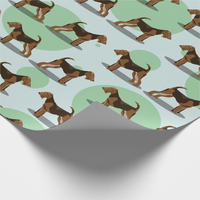 Papier Cadeau Airedale Terriers (Coin)