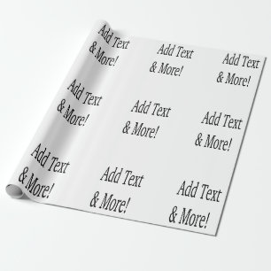 Papier Cadeau Ajouter du texte et plus ! Customisez votre propre