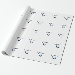 Papier Cadeau Ajouter le nom texto club de golf club sports