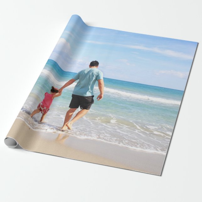 Papier Cadeau Ajouter votre propre photo et/ou texte (Déroulé)