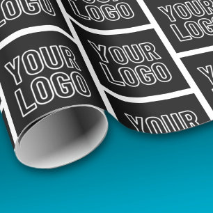 Papier Cadeau Ajoutez votre logo d'entreprise, photo ou concepti