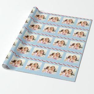 Papier Cadeau Ajoutez votre propre photo - Noël