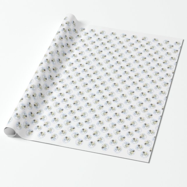 Papier Cadeau Akita Noel (Déroulé)