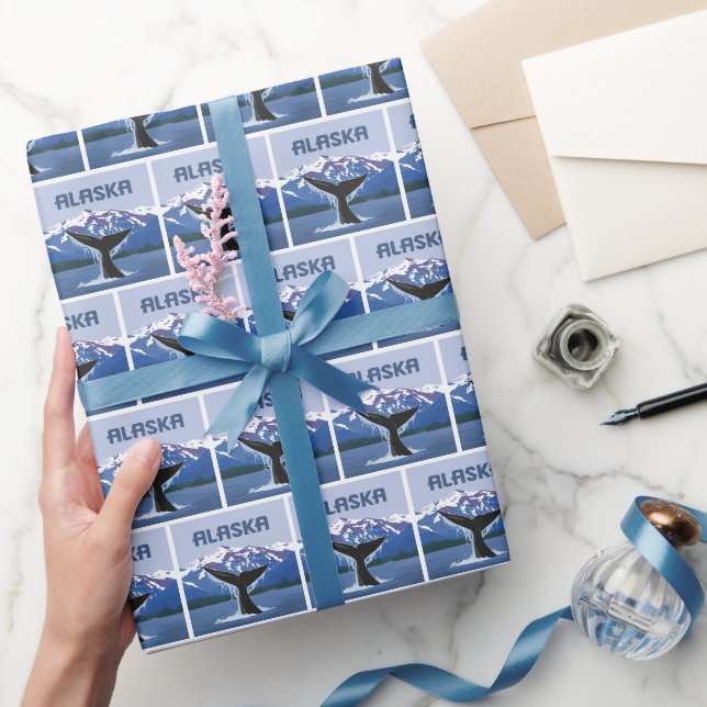 Papier Cadeau Alaska | Baleine (Cadeaux)