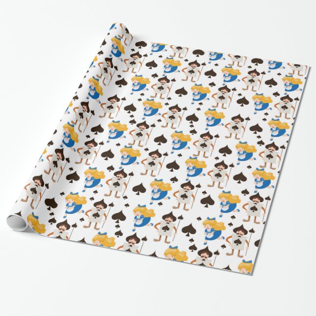 Papier Cadeau Alice au pays des merveilles (Déroulé)