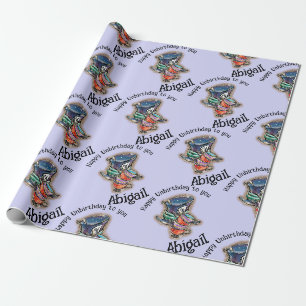 Papier Cadeau Alice au Pays des Merveilles Chapelier Fou Tasses