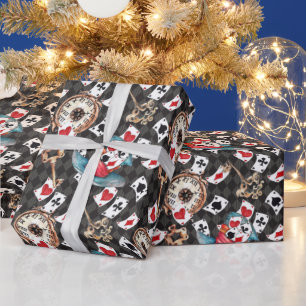 Papier Cadeau Alice au pays des merveilles Collage Cadeau de Noë